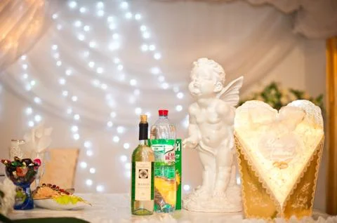 Angel on a table. Stock Photos