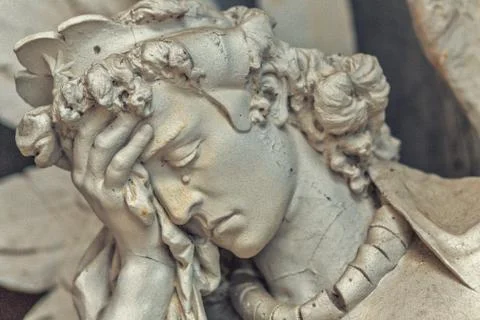 Angel in tears Stock Photos