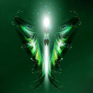 Angel vector futuristic Stock Illustration