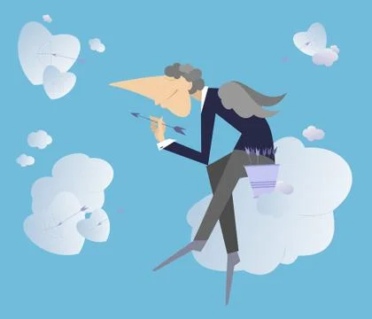 Angel vector image Stock Illustration