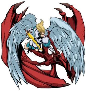 Angel versus Devil 2 イラスト素材