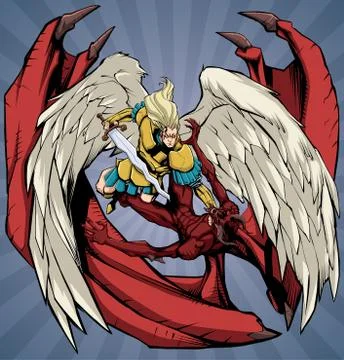 Angel versus Devil Stock Illustration