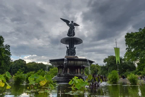 Angel of the Waters Cloudscape Timelapse Stock Footage 205016145
