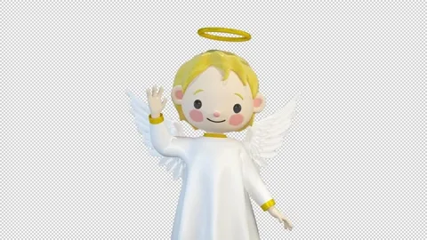 Angel welcome 库存影片 167310886