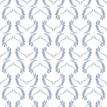 Angel white wings sketch pattern Illustrazione stock