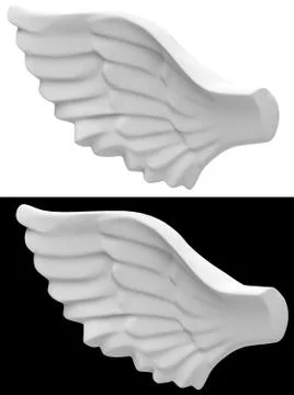 The angel wing Stock Illustration