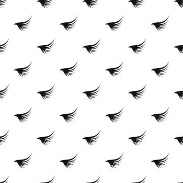 Angel wing pattern, simple style Stock Illustration
