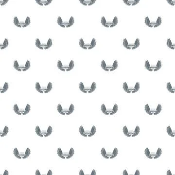Angel wing pattern vector seamless Stock Illustration