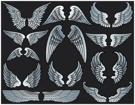 Angel wings Stockillustratie