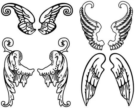 Angel wings Stock Illustration