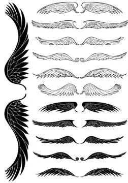 Angel wings Stock Illustration