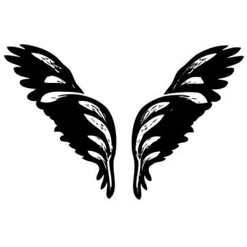 Angel wings Stock Illustration