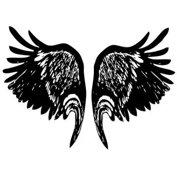 Angel wings Stock Illustration