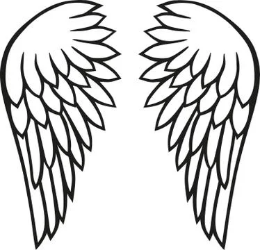 Angel wings Stock Illustration