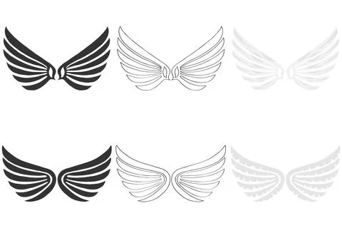 Angel Wings, Stock Illustration