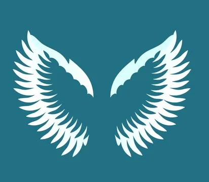 Angel wings vector Stock Illustration