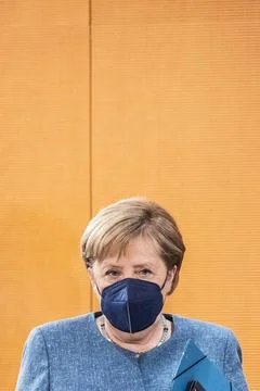 Angela Merkel, Bundeskanzlerin, aufgenommen im Rahmen der woechentlichen S... Stock Photos