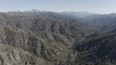 Angeles Mts Raw Stock Footage 127674716