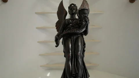 Angelic Statue Front Stock Footage 40812972