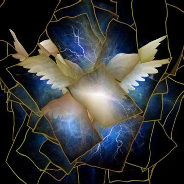 Angelic Wings Abstraction Stock Illustration