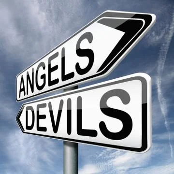 Angels and devils Ilustração Stock