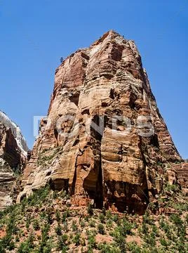 Angels Landing, Zion National Park, Utah Stock Photos