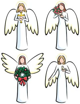 Angels Set Part 2 Stock Illustration