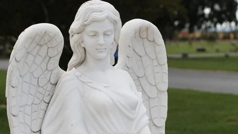 Angels Statue Close Up Stock Footage 114877659