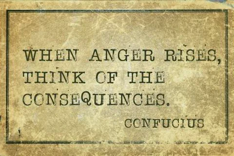 Anger Confucius Stock Illustration