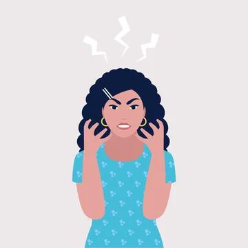 Anger, explosion, negative Stock Illustration