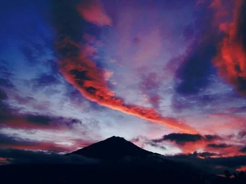 Anger of The Great Kerinci Stock Photos