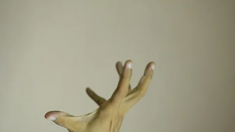 Anger hand emotion ready to fight Stock Footage