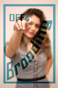 Anger management, turn off Brooding Stock Photos