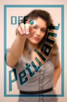 Anger management, turn off Petulant Stock Photos