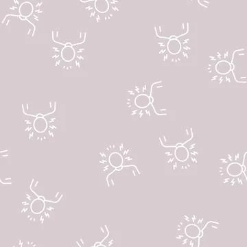 Anger psychological problems line seamless pattern Illustrazione stock