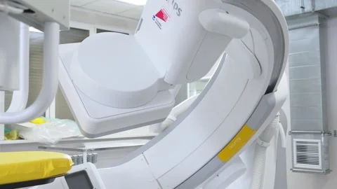 Angiograph. A state-of-the-art high-tech medical device. Stock Footage 255980245