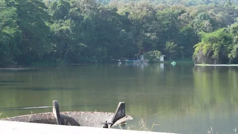 Angkaew Reservoir Stock Footage 295306997