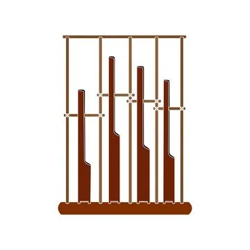 Angklung icon, 스톡 일러스트