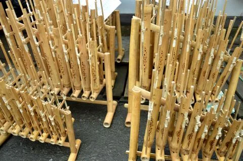 Angklung Stockfoto's