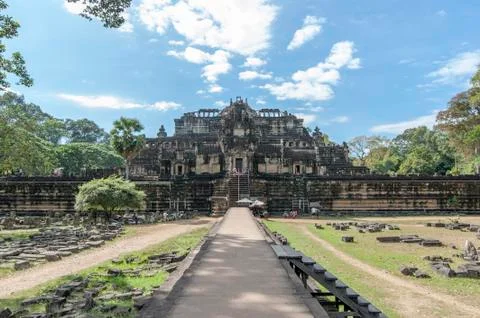 Angkor Baphuon Entry Stock Photos