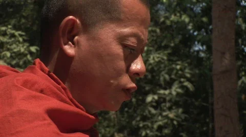 Angkor Buddhist monks Stock Footage 527325