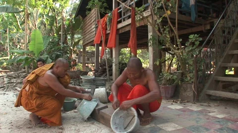 Angkor Buddhist monks Stock-Footage 534949