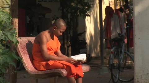 Angkor Buddhist monks Stock-Footage 535712