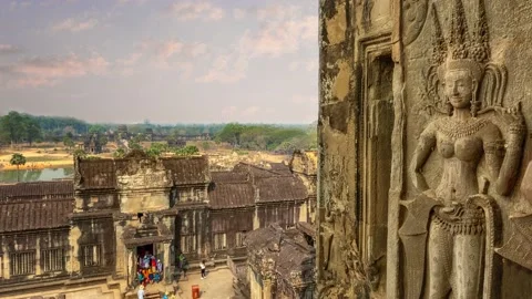 Angkor dancer Stock Footage 131682614