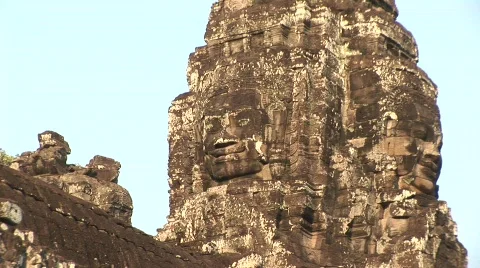 Angkor stone images Video stock 527449