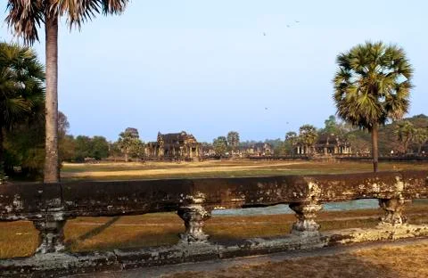 Angkor temple complex. cambodia Stock Photos