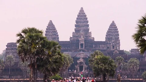 Angkor temple complex Video stock 94743879