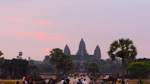 Angkor temple complex Video stock 94743888