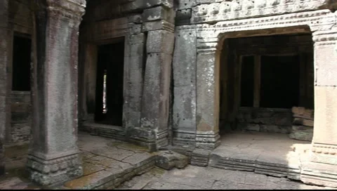 Angkor Thom Bayon Video stock 10754269