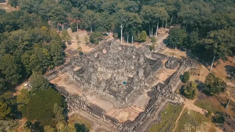 Angkor Thom Temple. Angkor Wat Complex Video stock 88195871